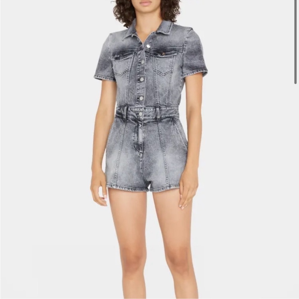 Retrofete Black Denim Romper